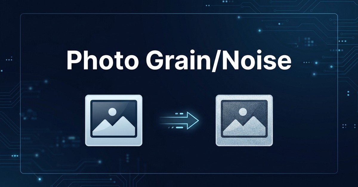 Add noise to image film grain online guide — DCPIXEL