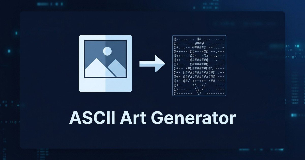 ASCII art generator from image online guide — DCPIXEL