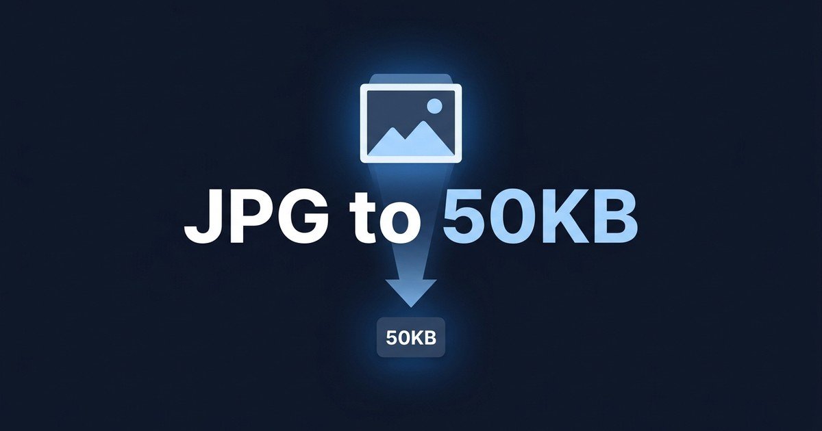 Compress JPG to exactly 50KB online tool guide — DCPIXEL