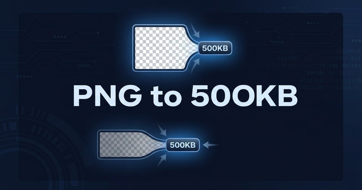 Compress PNG to 500KB online tool guide — DCPIXEL