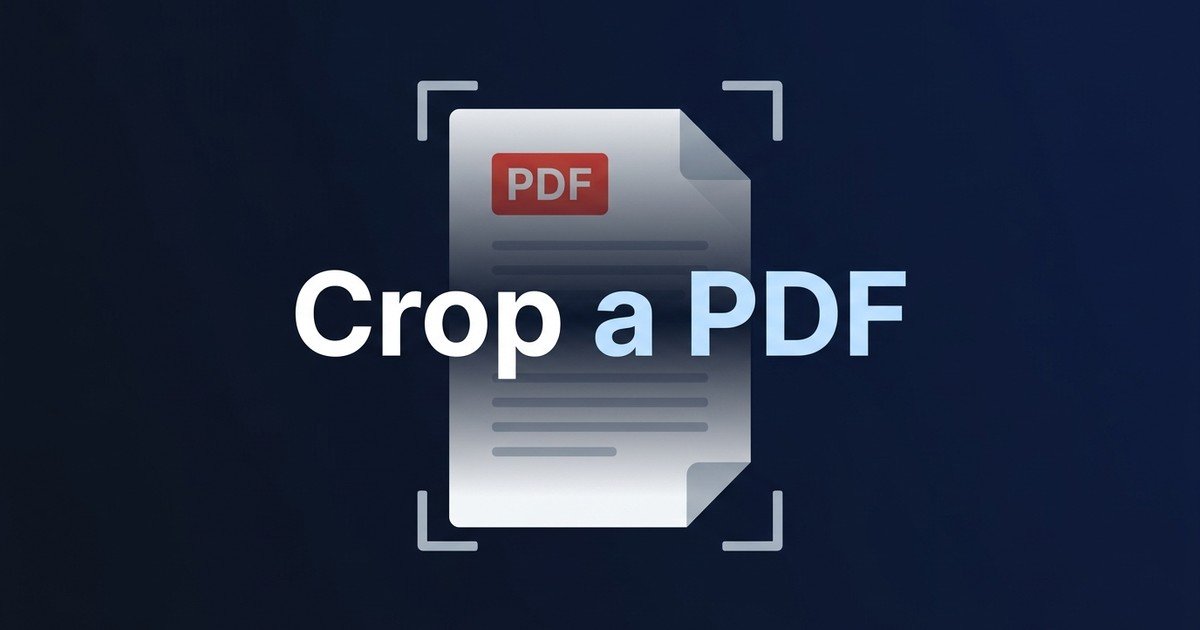 Crop PDF pages online tool guide — DCPIXEL