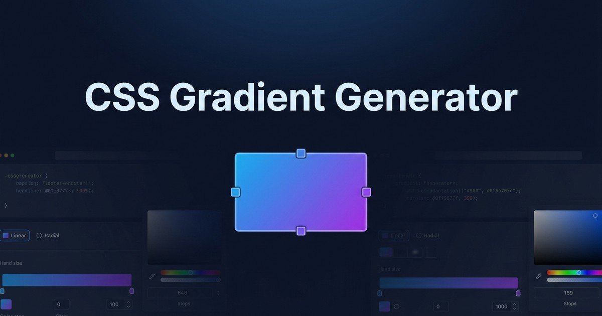 CSS linear and radial gradient generator online guide — DCPIXEL
