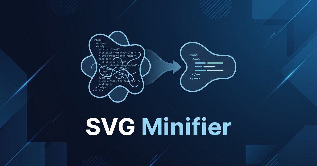 SVG minifier optimize vector code online guide — DCPIXEL