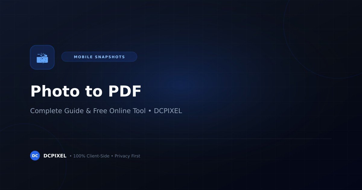 Convert photo to PDF online mobile desktop guide — DCPIXEL