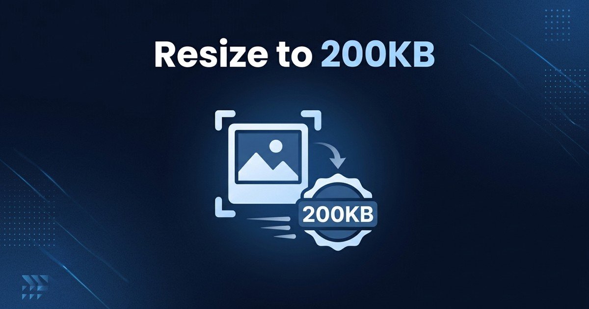 Resize and compress image to 200KB online guide — DCPIXEL