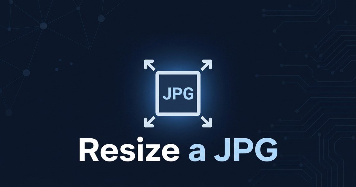 Resize JPG image online tool guide — DCPIXEL