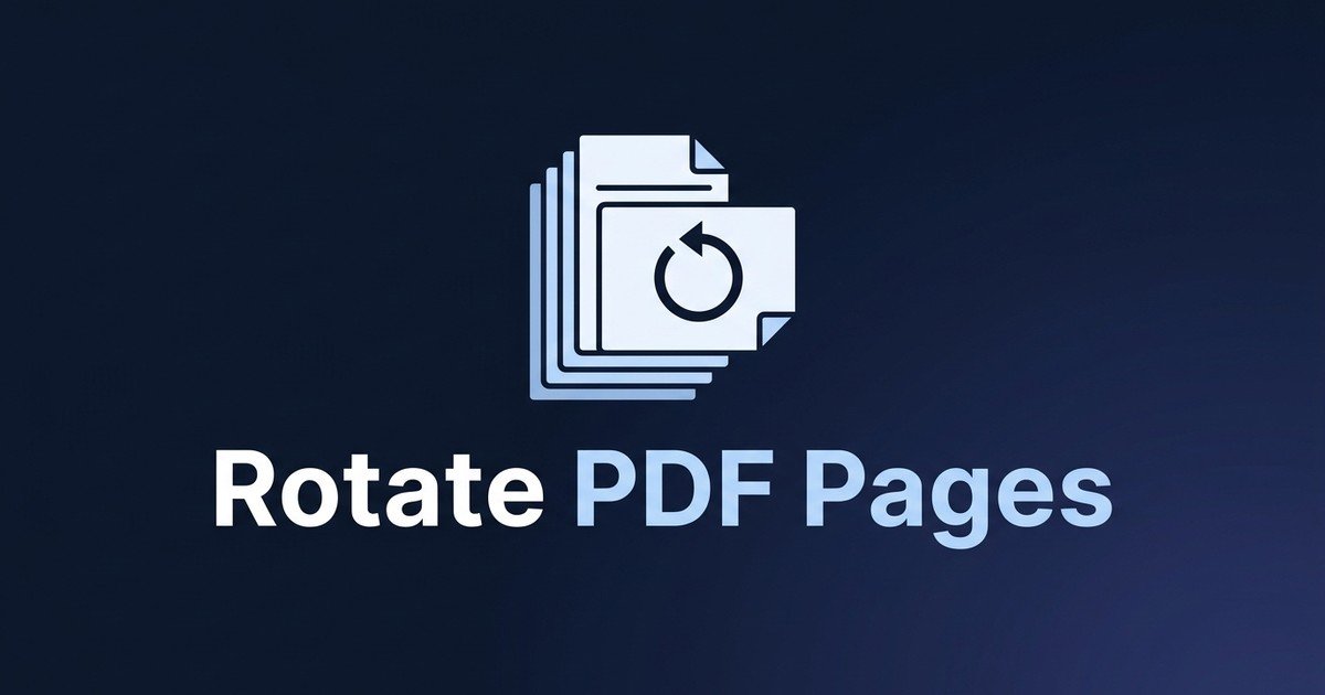 Rotate PDF pages online tool guide — DCPIXEL