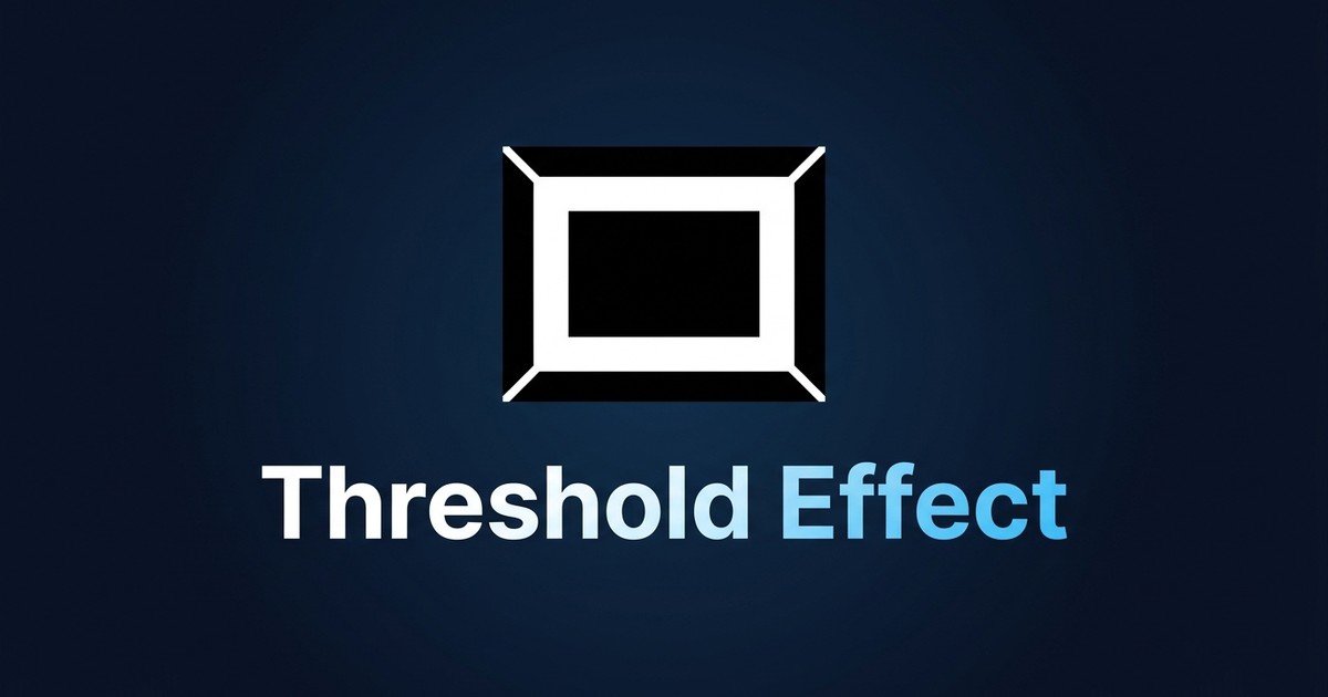 Threshold effect pure binary black white stencil guide — DCPIXEL