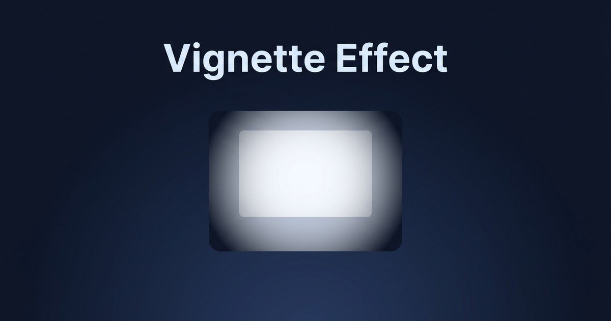 Vignette effect photo editor online tool guide — DCPIXEL